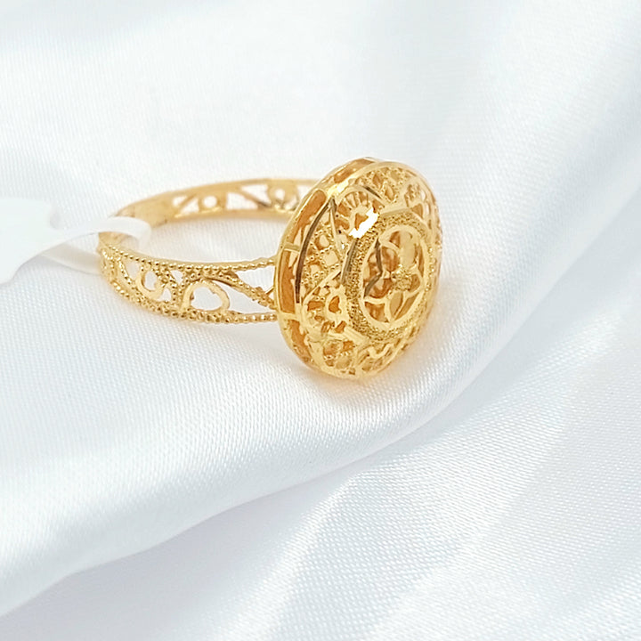 21K خاتم بحريني اكسترا-مجوهرات الشيخ سعيد-Saeed Jewelry 