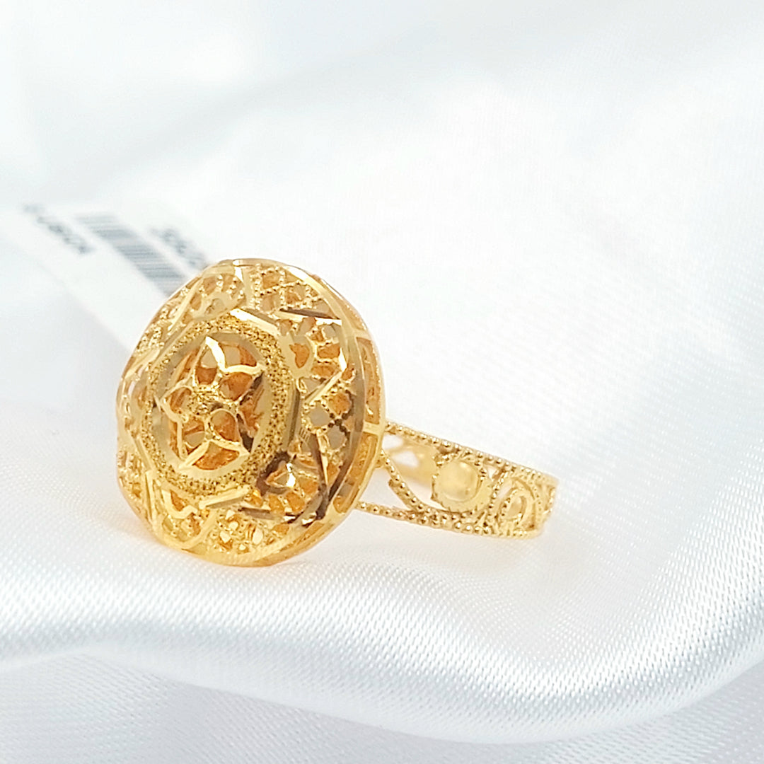 21K خاتم بحريني اكسترا-مجوهرات الشيخ سعيد-Saeed Jewelry 