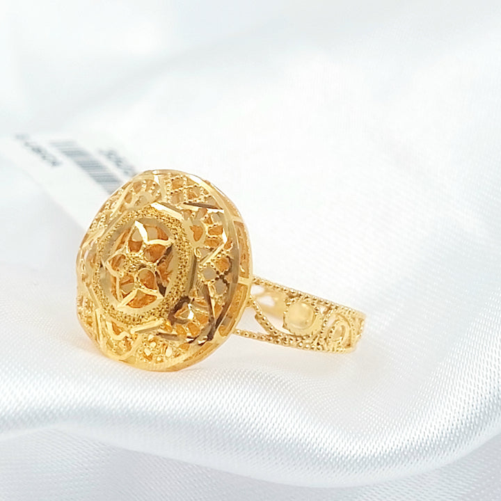 21K خاتم بحريني اكسترا-مجوهرات الشيخ سعيد-Saeed Jewelry 