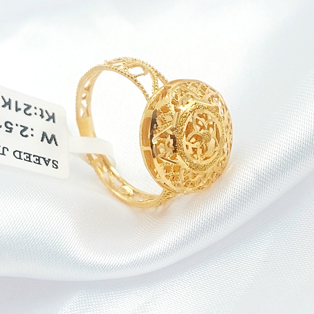 21K خاتم بحريني اكسترا-مجوهرات الشيخ سعيد-Saeed Jewelry 