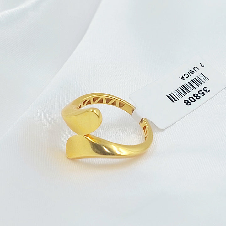 21K خاتم طابات اكسترا-مجوهرات الشيخ سعيد-Saeed Jewelry 