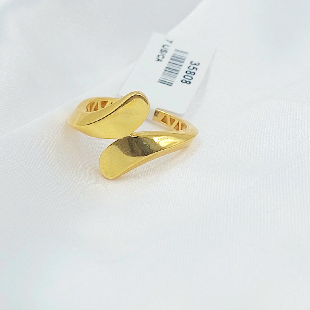 21K خاتم طابات اكسترا-مجوهرات الشيخ سعيد-Saeed Jewelry 