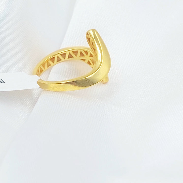 21K خاتم طابات اكسترا-مجوهرات الشيخ سعيد-Saeed Jewelry 