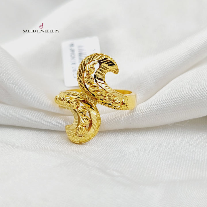 21K خاتم حزام اكسترا-مجوهرات الشيخ سعيد-Saeed Jewelry 