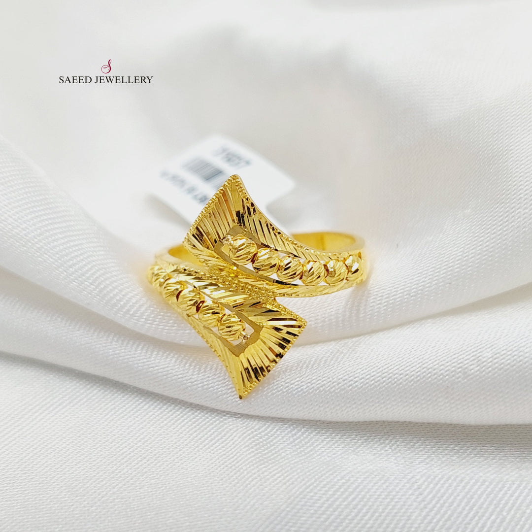 21K خاتم حزام اكسترا-مجوهرات الشيخ سعيد-Saeed Jewelry 