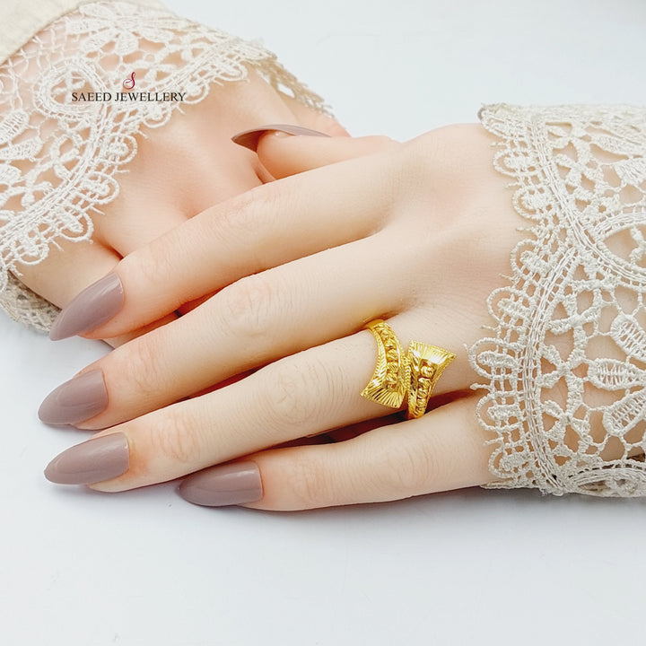 21K خاتم حزام اكسترا-مجوهرات الشيخ سعيد-Saeed Jewelry 
