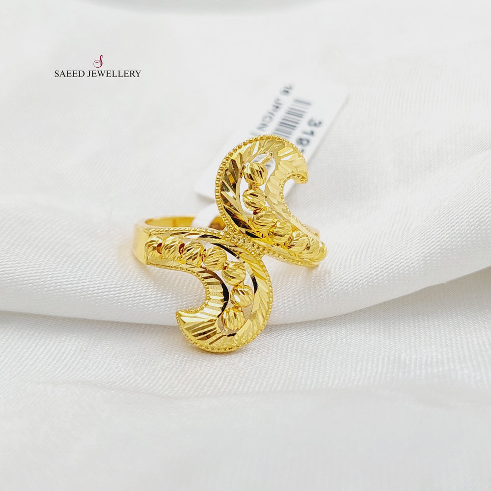 21K خاتم حزام اكسترا-مجوهرات الشيخ سعيد-Saeed Jewelry 