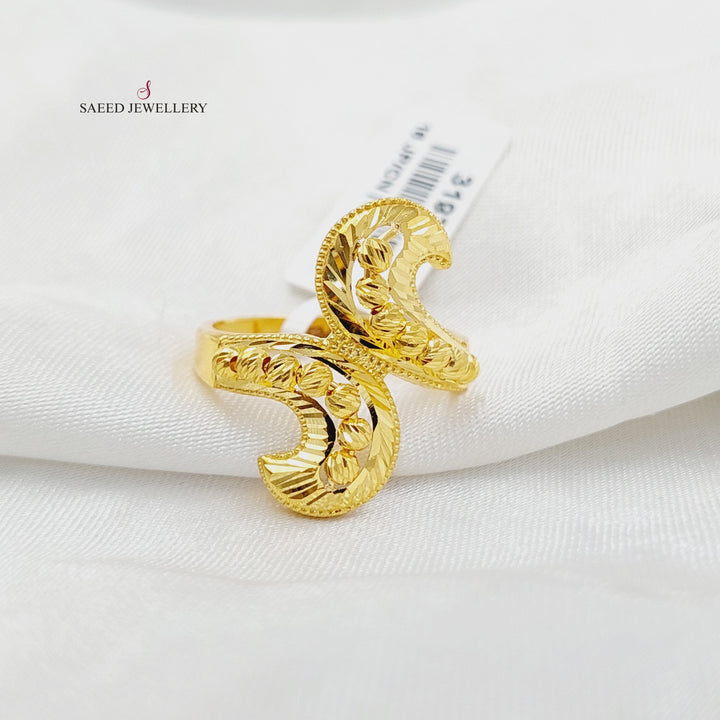 21K خاتم حزام اكسترا-مجوهرات الشيخ سعيد-Saeed Jewelry 