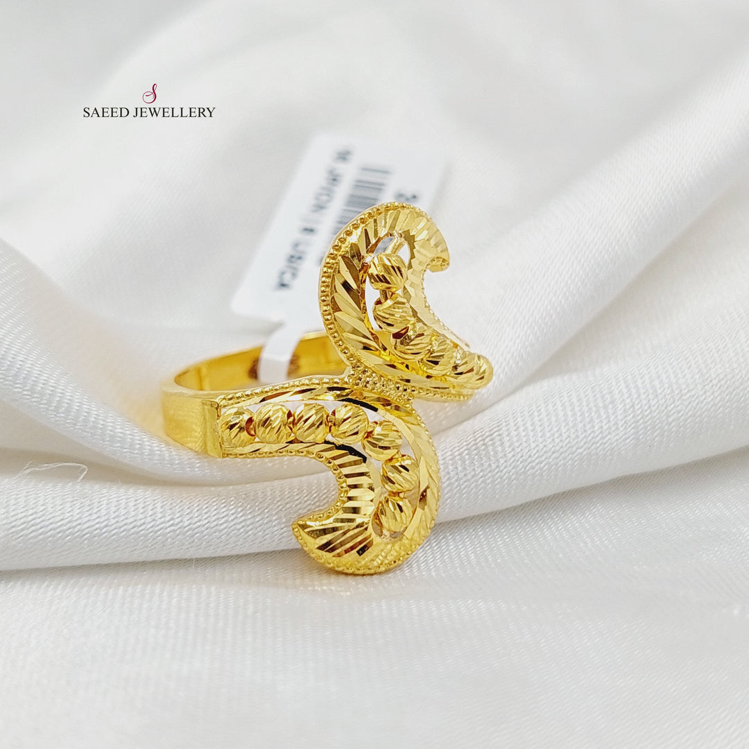21K خاتم حزام اكسترا-مجوهرات الشيخ سعيد-Saeed Jewelry 