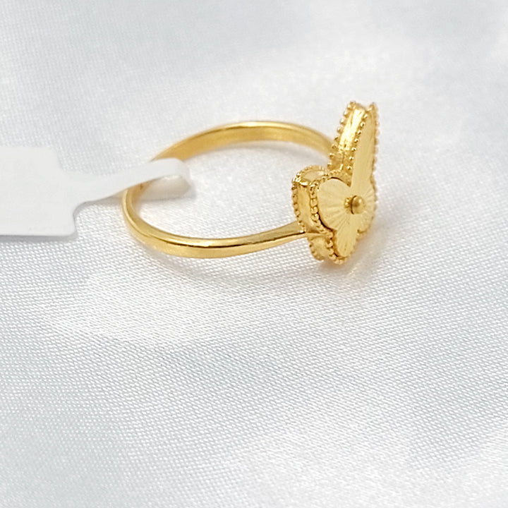 21K خاتم فراشة اكسترا-مجوهرات الشيخ سعيد-Saeed Jewelry 