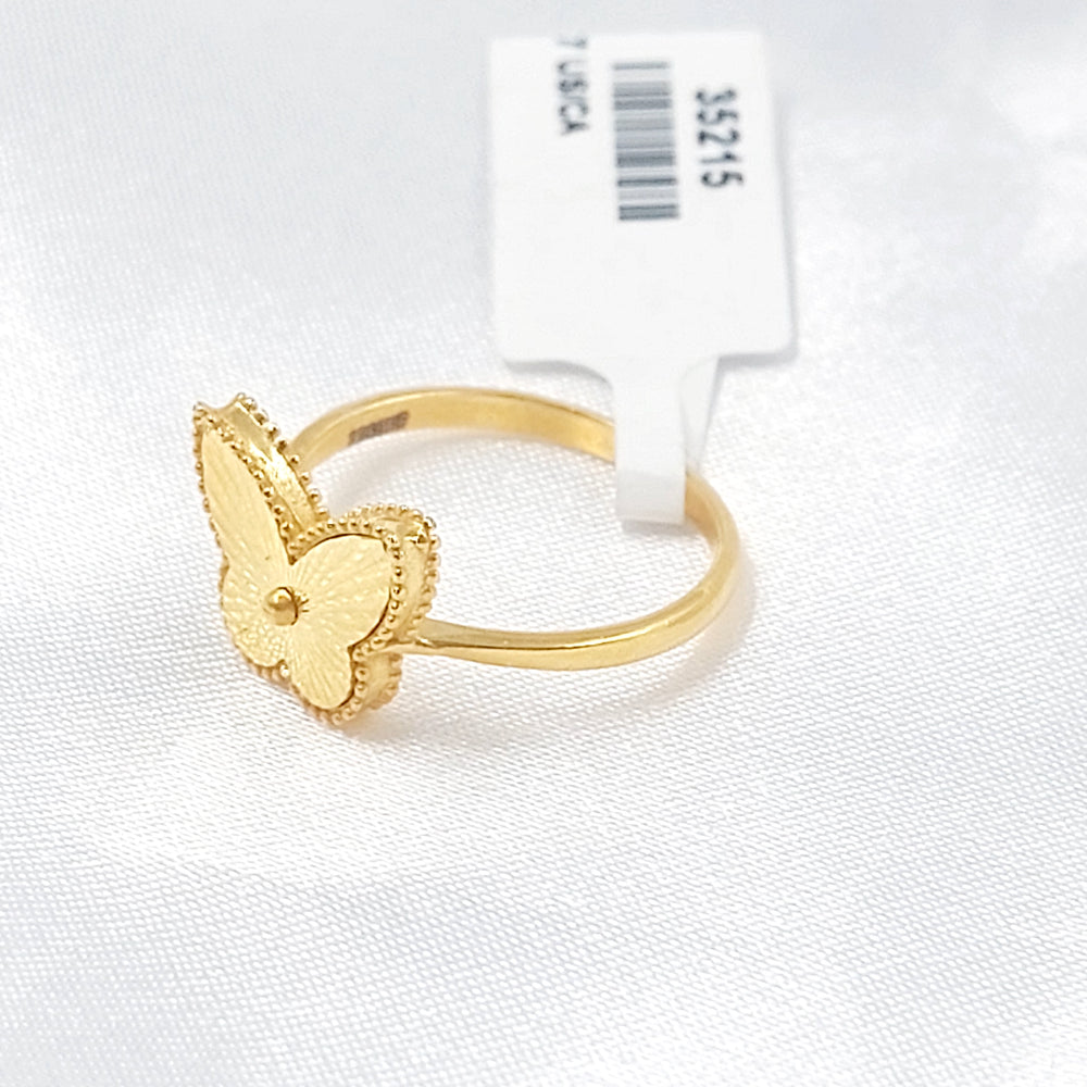 21K خاتم فراشة اكسترا-مجوهرات الشيخ سعيد-Saeed Jewelry 