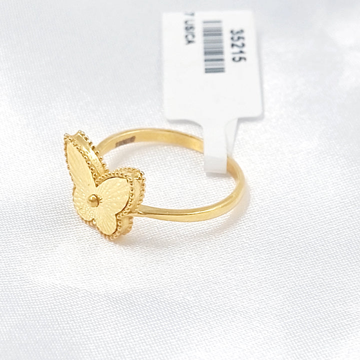 21K خاتم فراشة اكسترا-مجوهرات الشيخ سعيد-Saeed Jewelry 