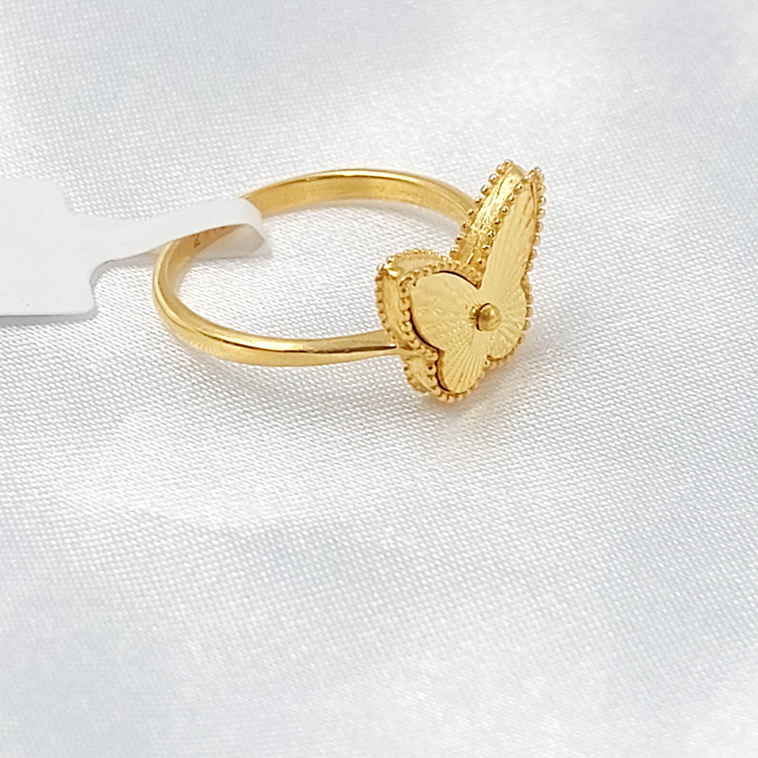 21K خاتم فراشة اكسترا-مجوهرات الشيخ سعيد-Saeed Jewelry 