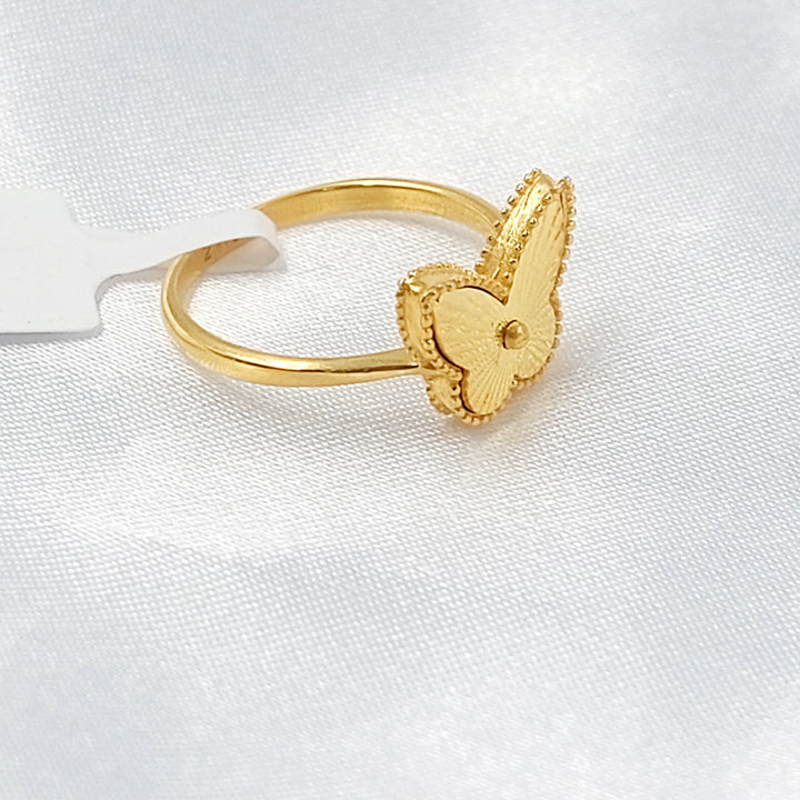 21K خاتم فراشة اكسترا-مجوهرات الشيخ سعيد-Saeed Jewelry 