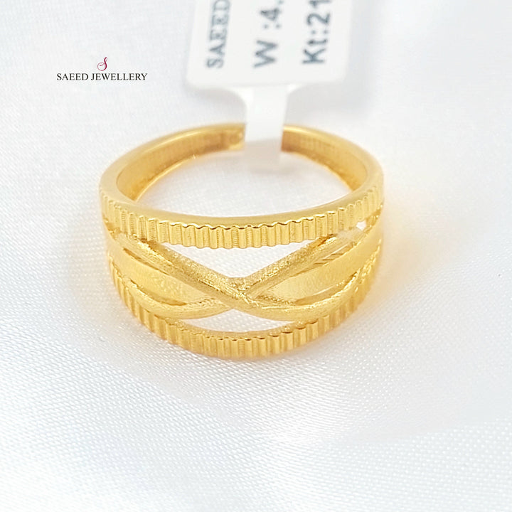 21K خاتم انفينيتي اكسترا-مجوهرات الشيخ سعيد-Saeed Jewelry 