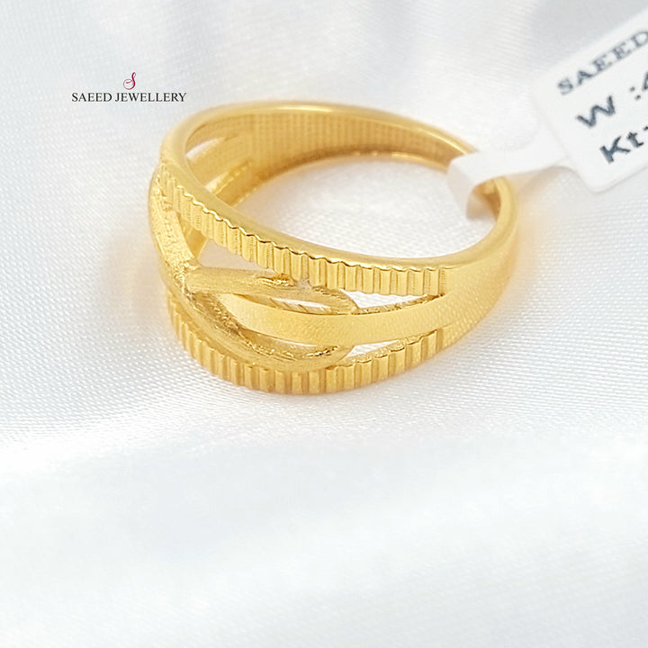 21K خاتم انفينيتي اكسترا-مجوهرات الشيخ سعيد-Saeed Jewelry 