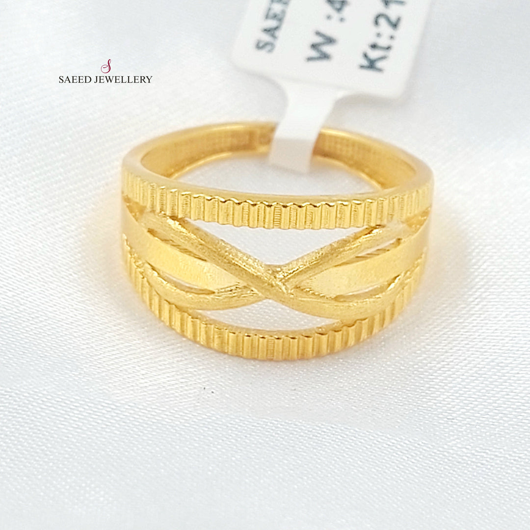 21K خاتم انفينيتي اكسترا-مجوهرات الشيخ سعيد-Saeed Jewelry 
