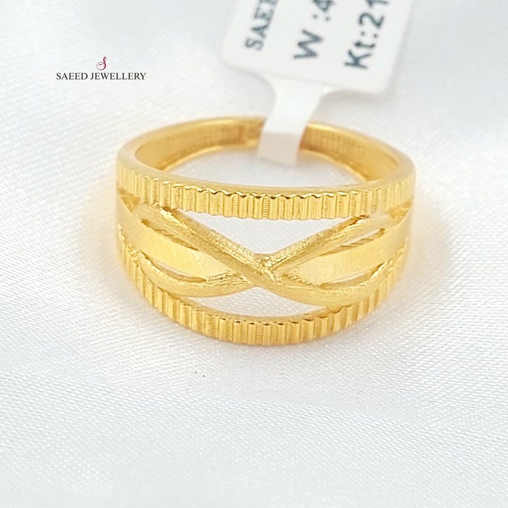 21K خاتم انفينيتي اكسترا-مجوهرات الشيخ سعيد-Saeed Jewelry 