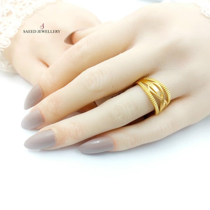 21K خاتم انفينيتي اكسترا-مجوهرات الشيخ سعيد-Saeed Jewelry 