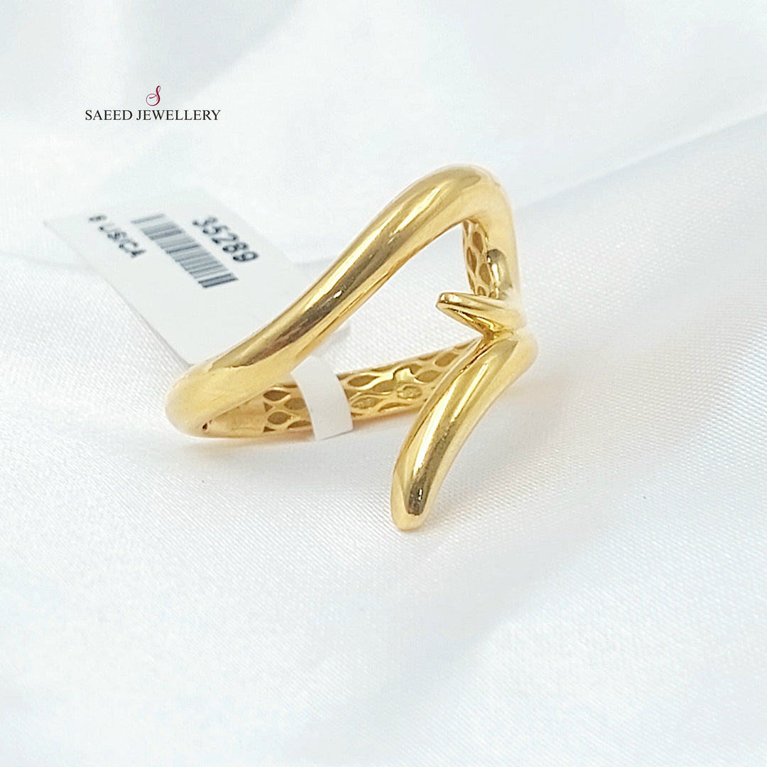 21K خاتم مسمار اكسترا-مجوهرات الشيخ سعيد-Saeed Jewelry 