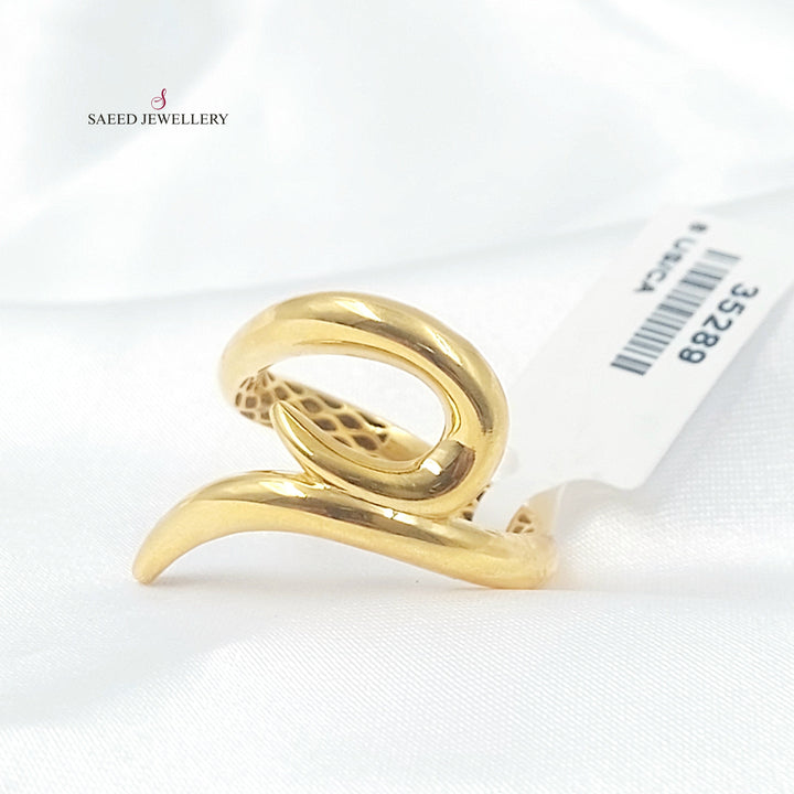 21K خاتم مسمار اكسترا-مجوهرات الشيخ سعيد-Saeed Jewelry 