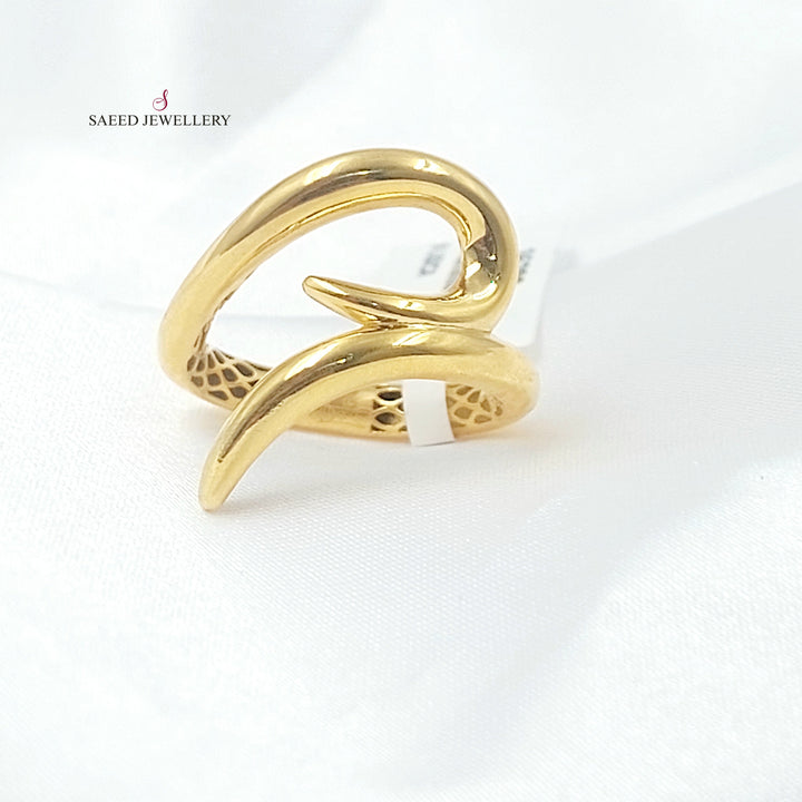 21K خاتم مسمار اكسترا-مجوهرات الشيخ سعيد-Saeed Jewelry 