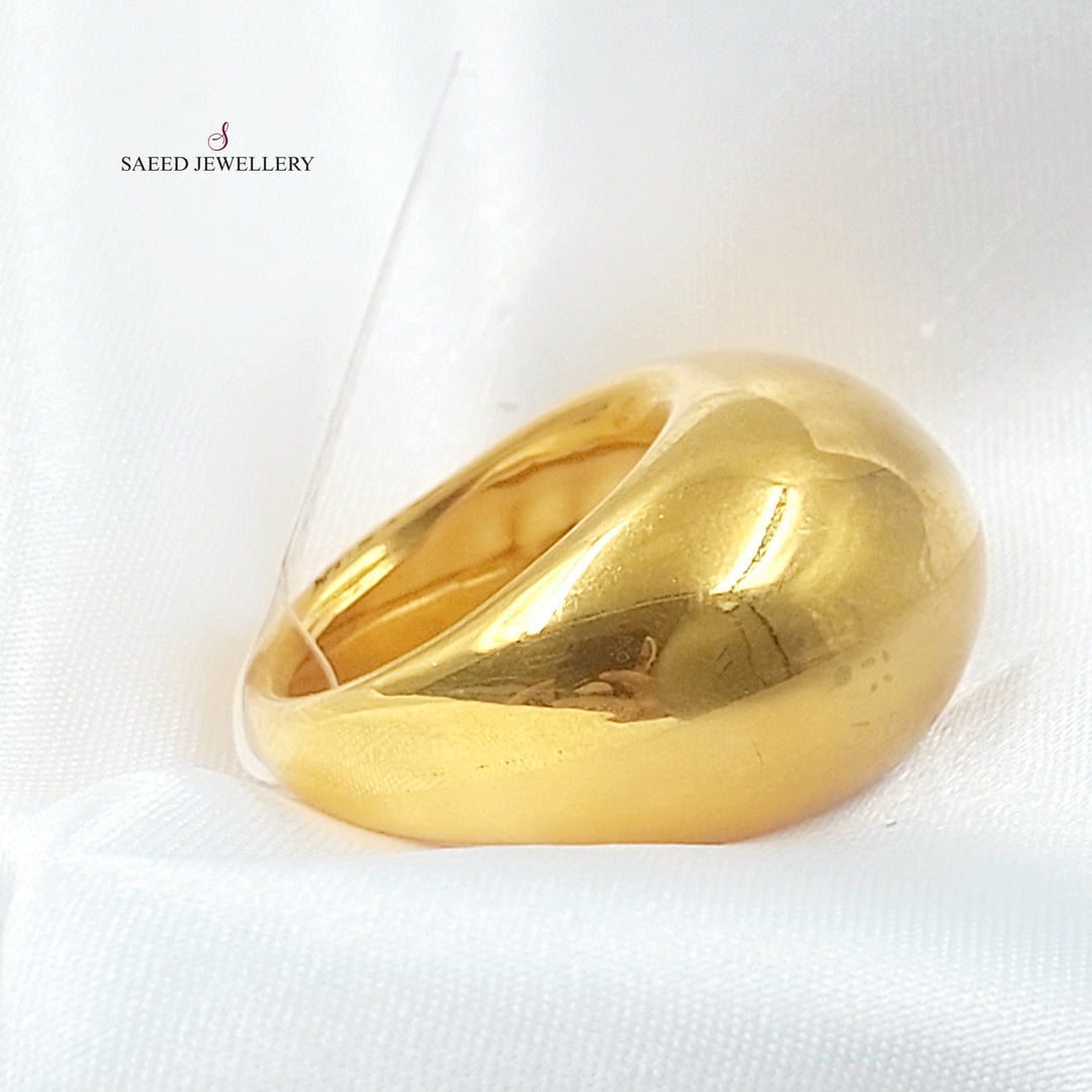 21K خاتم سادة اكسترا-مجوهرات الشيخ سعيد-Saeed Jewelry 