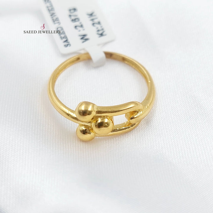 21K خاتم اكسترا-مجوهرات الشيخ سعيد-Saeed Jewelry 