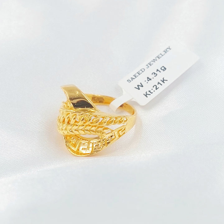 21K خاتم اكسترا-مجوهرات الشيخ سعيد-Saeed Jewelry 