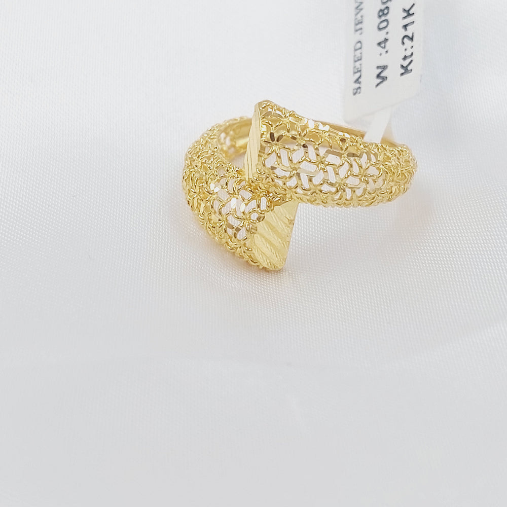 21K خاتم اكسترا-مجوهرات الشيخ سعيد-Saeed Jewelry 