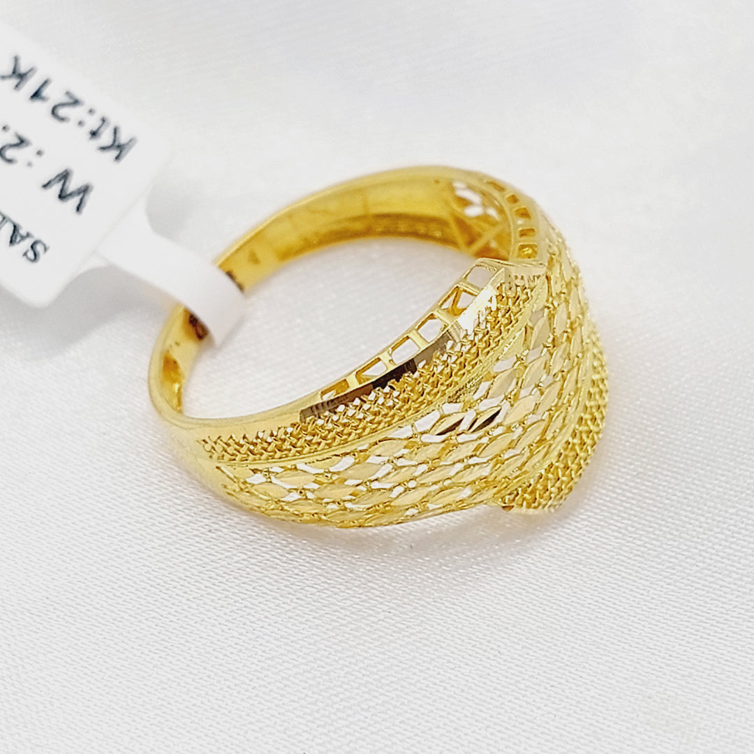 21K خاتم اكسترا-مجوهرات الشيخ سعيد-Saeed Jewelry 