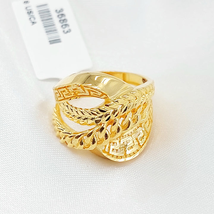 21K خاتم اكسترا-مجوهرات الشيخ سعيد-Saeed Jewelry 