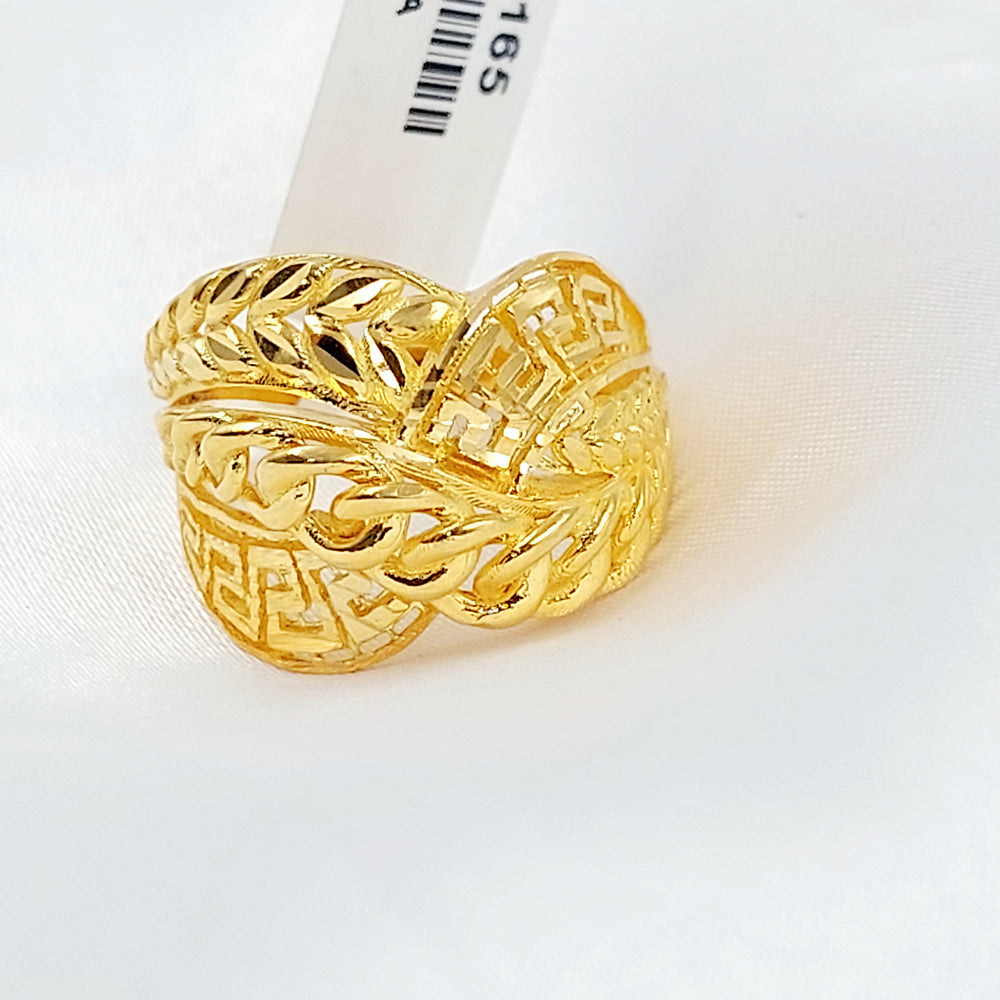 21K خاتم اكسترا-مجوهرات الشيخ سعيد-Saeed Jewelry 