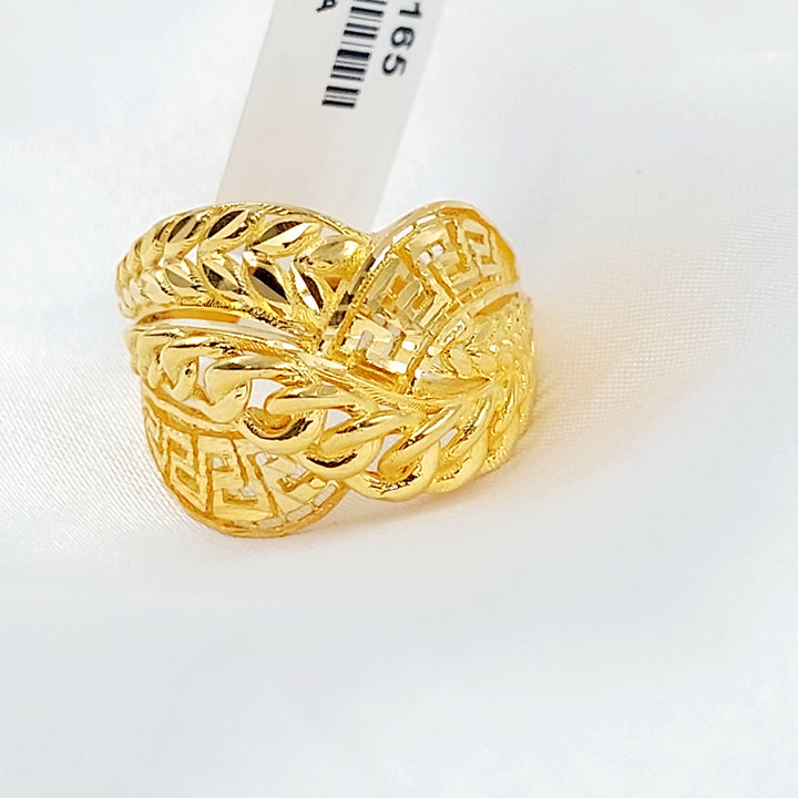 21K خاتم اكسترا-مجوهرات الشيخ سعيد-Saeed Jewelry 