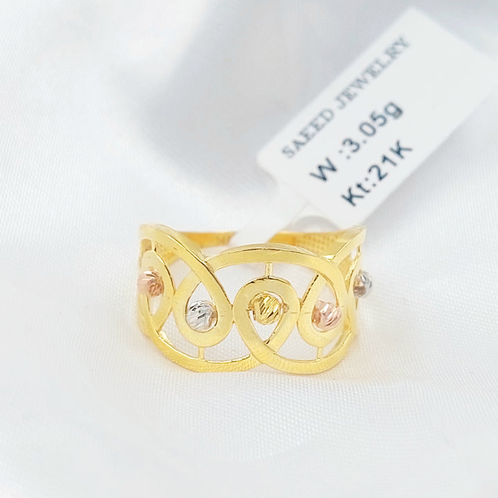 21K خاتم اكسترا-مجوهرات الشيخ سعيد-Saeed Jewelry 