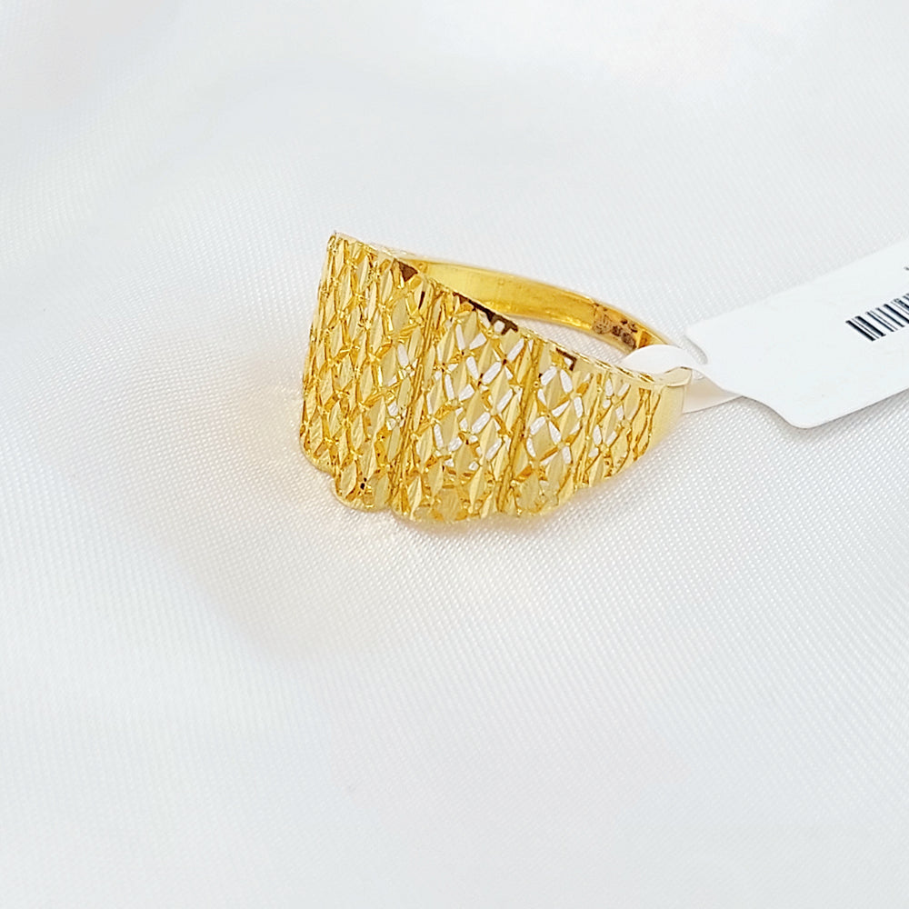 21K خاتم اكسترا-مجوهرات الشيخ سعيد-Saeed Jewelry 