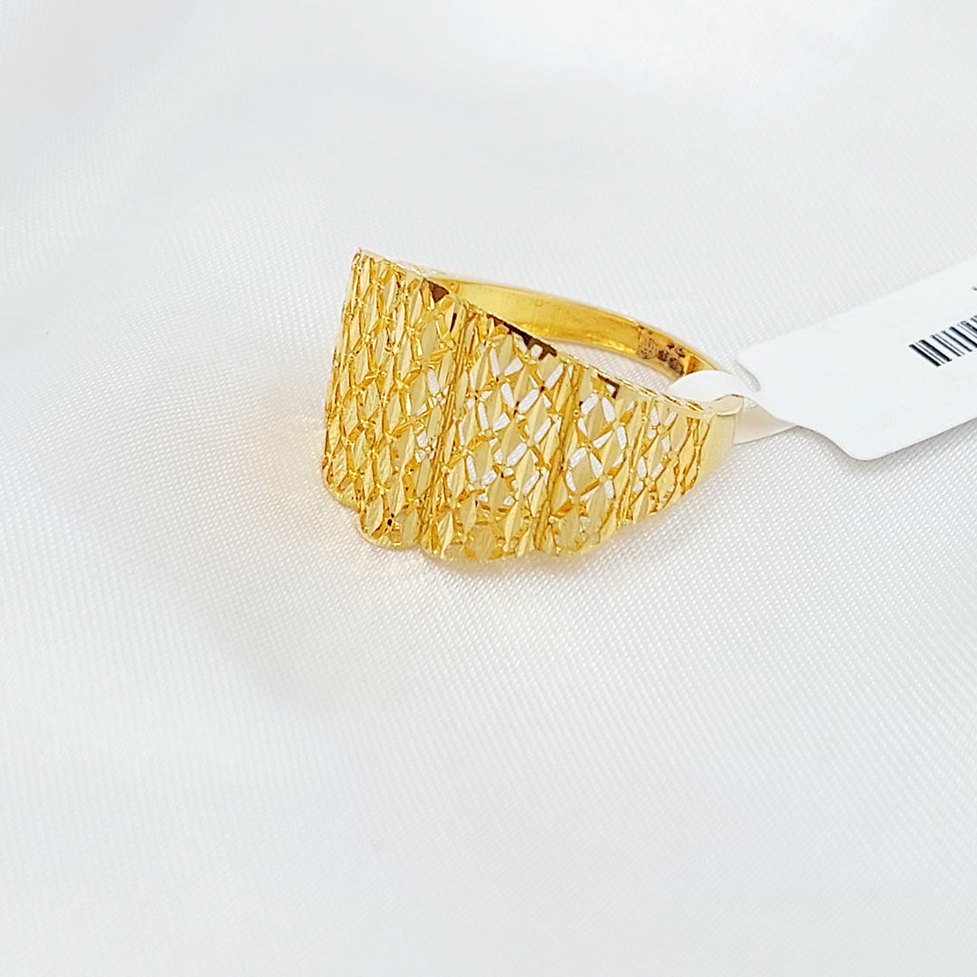 21K خاتم اكسترا-مجوهرات الشيخ سعيد-Saeed Jewelry 