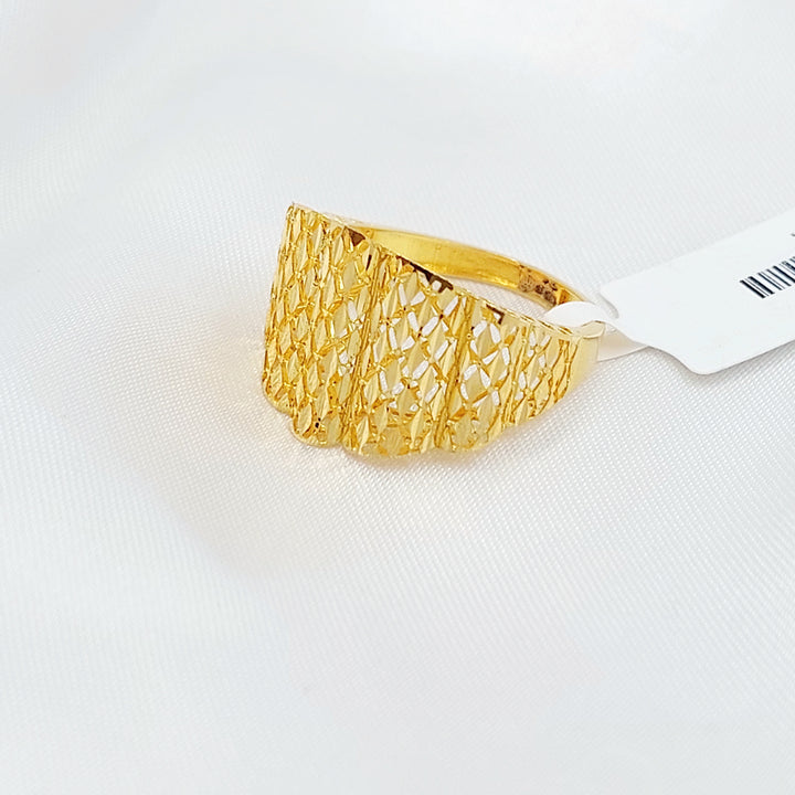 21K خاتم اكسترا-مجوهرات الشيخ سعيد-Saeed Jewelry 