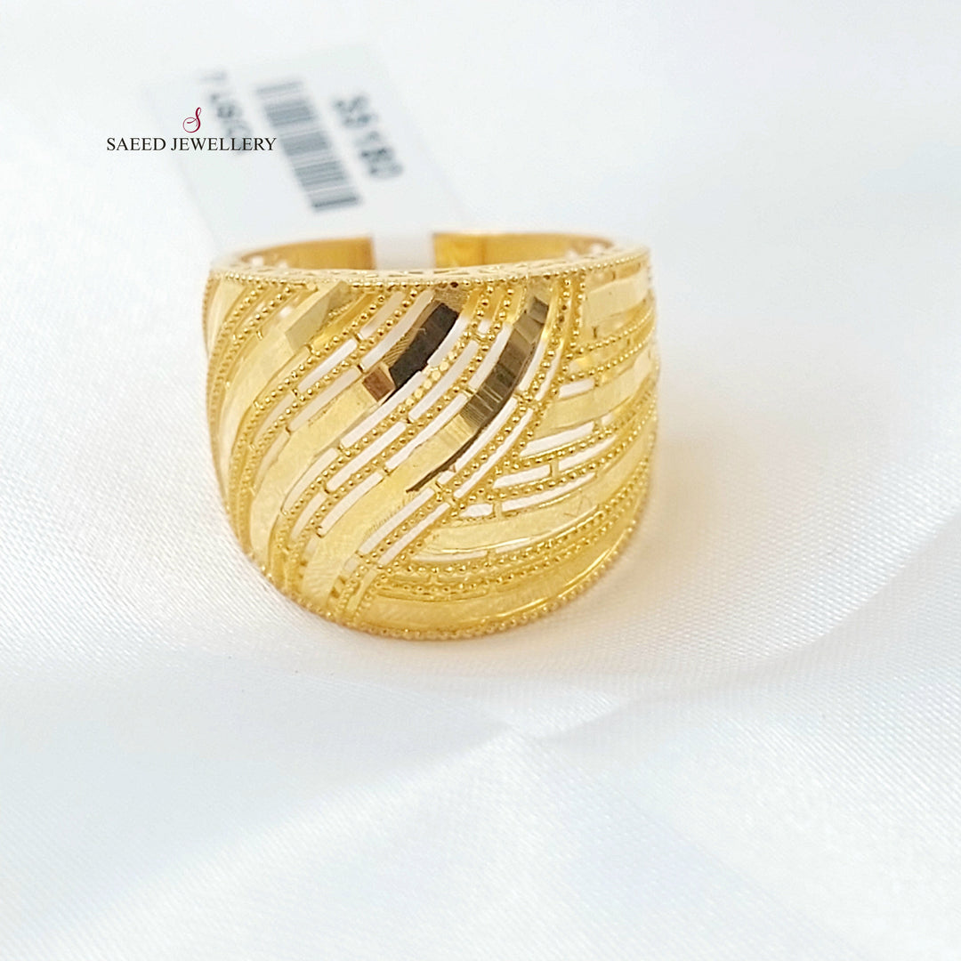 21K خاتم اكسترا-مجوهرات الشيخ سعيد-Saeed Jewelry 