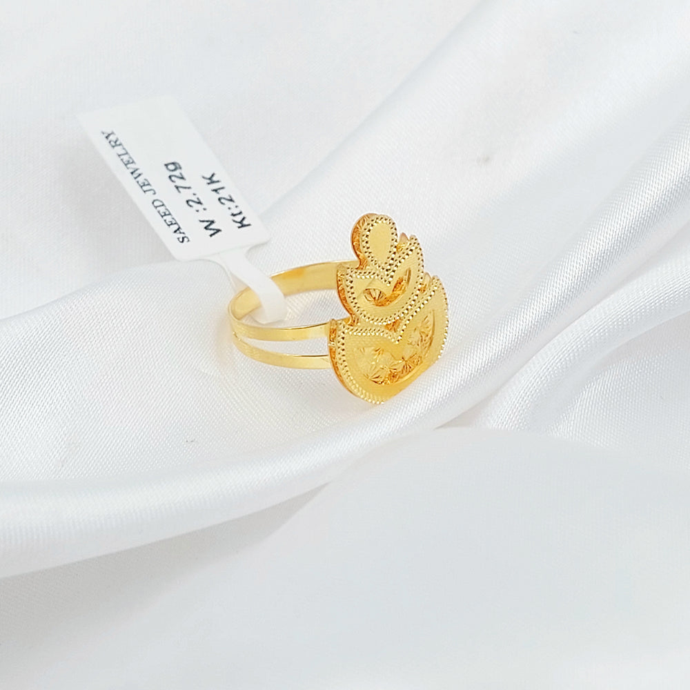 21K خاتم اكسترا-مجوهرات الشيخ سعيد-Saeed Jewelry 