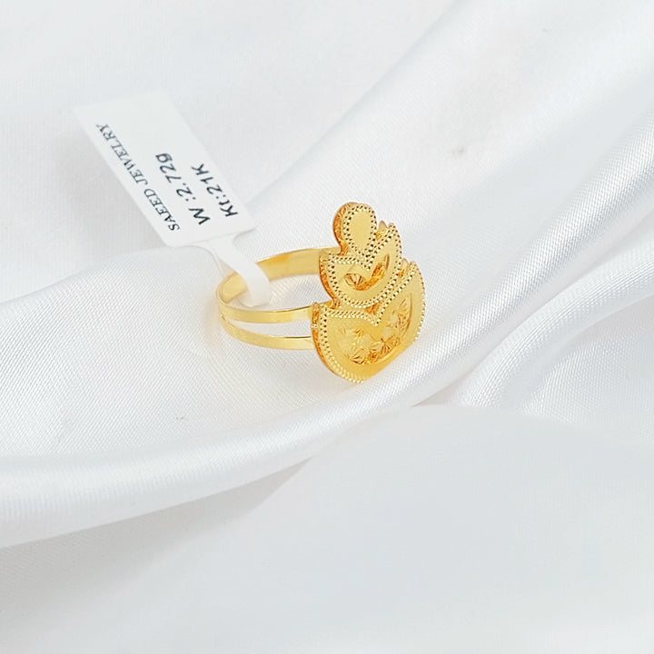 21K خاتم اكسترا-مجوهرات الشيخ سعيد-Saeed Jewelry 