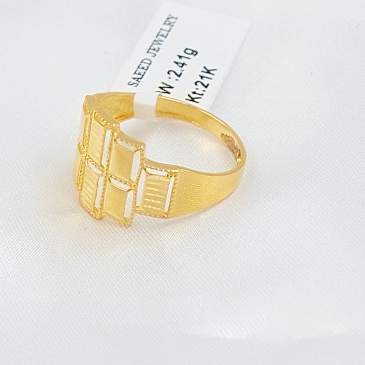 21K خاتم اكسترا-مجوهرات الشيخ سعيد-Saeed Jewelry 