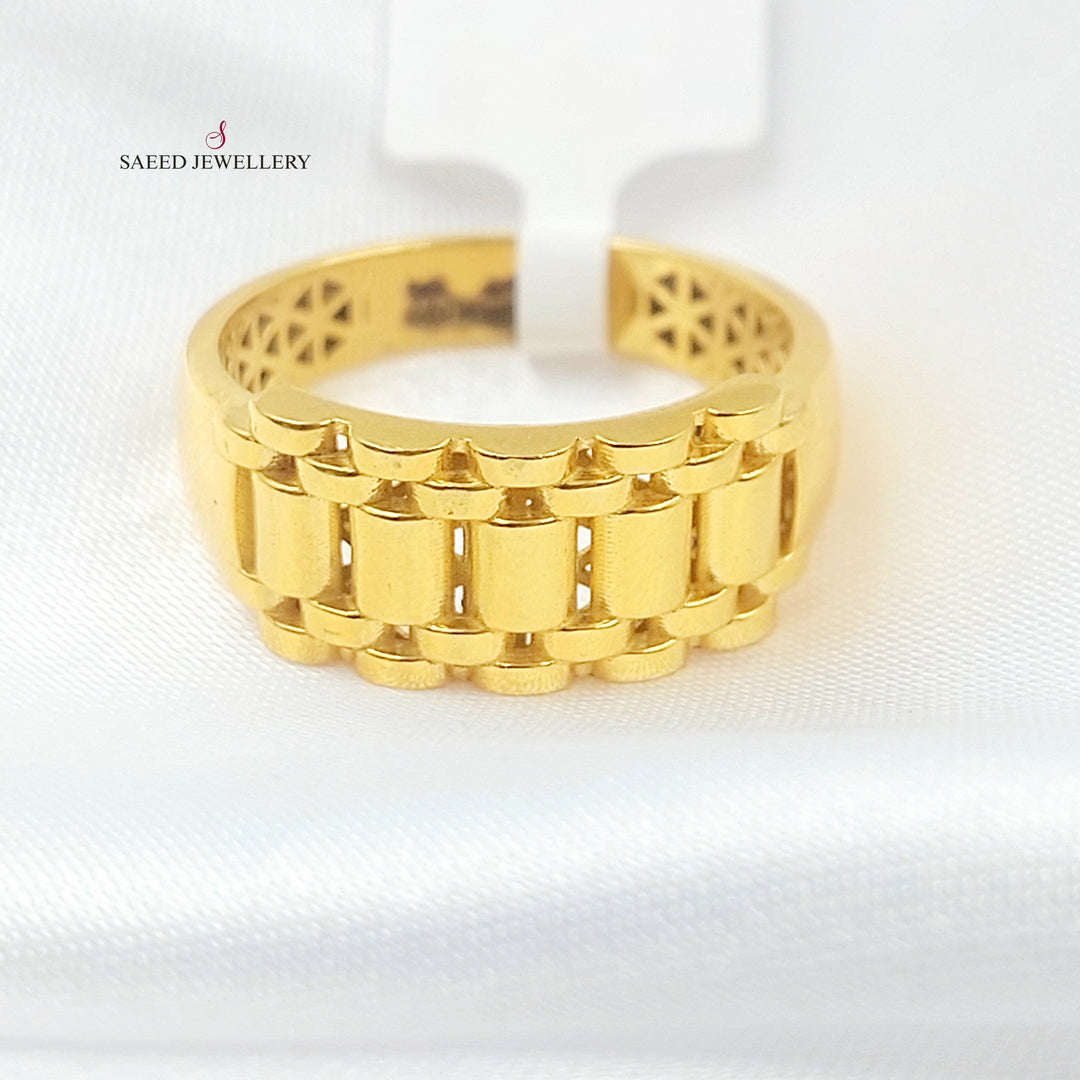 21K خاتم اكسترا-مجوهرات الشيخ سعيد-Saeed Jewelry 