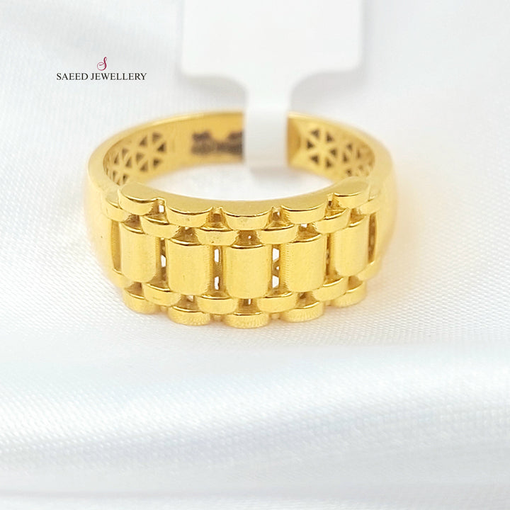 21K خاتم اكسترا-مجوهرات الشيخ سعيد-Saeed Jewelry 