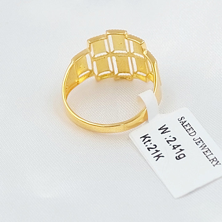 21K خاتم اكسترا-مجوهرات الشيخ سعيد-Saeed Jewelry 