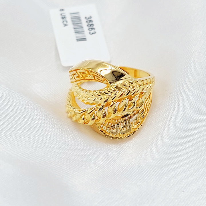 21K خاتم اكسترا-مجوهرات الشيخ سعيد-Saeed Jewelry 