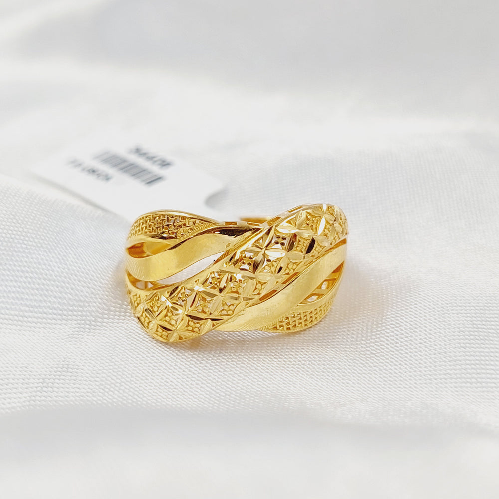 21K خاتم اكسترا-مجوهرات الشيخ سعيد-Saeed Jewelry 