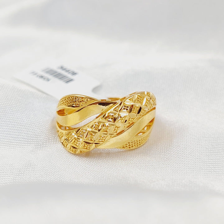 21K خاتم اكسترا-مجوهرات الشيخ سعيد-Saeed Jewelry 