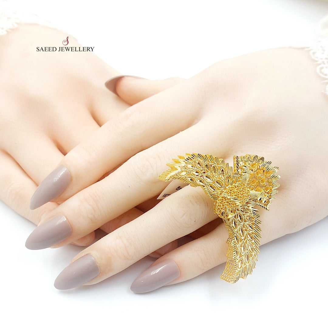 21K خاتم اكسترا-مجوهرات الشيخ سعيد-Saeed Jewelry 