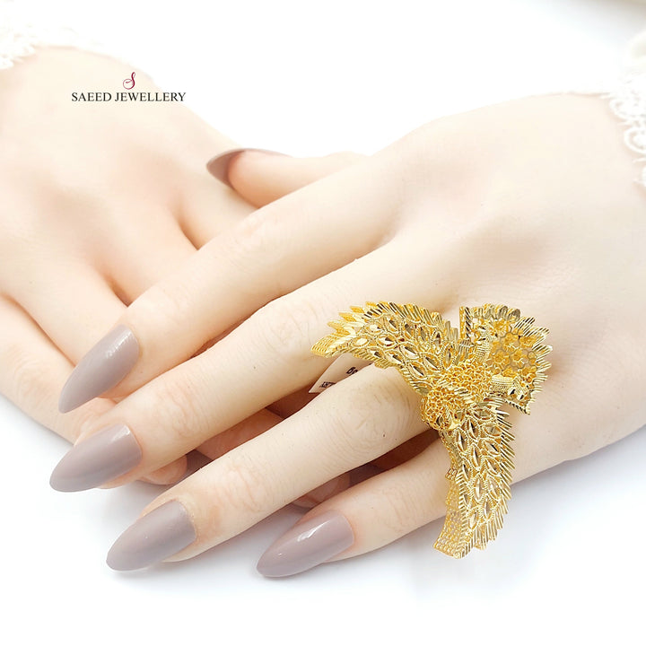 21K خاتم اكسترا-مجوهرات الشيخ سعيد-Saeed Jewelry 